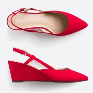 Chili Pepper Red Strappy Wedge sandals!